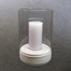 Blomus - Calma Glass & Concrete Candle Holder